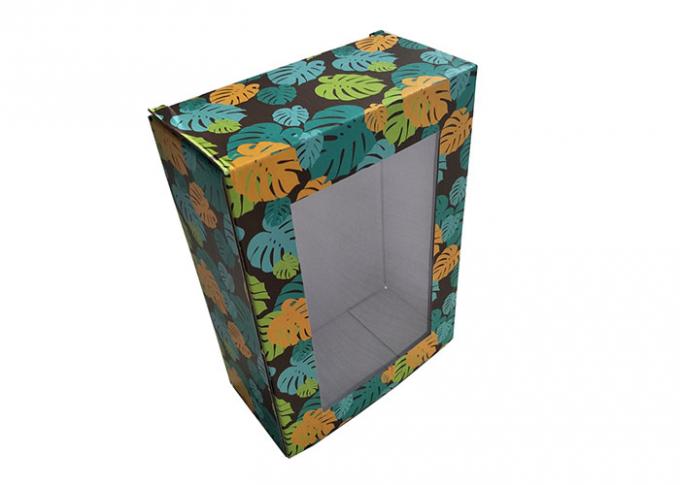 Boîte-cadeau transparent de papier de fenêtre en imprimant le modèle décoratif