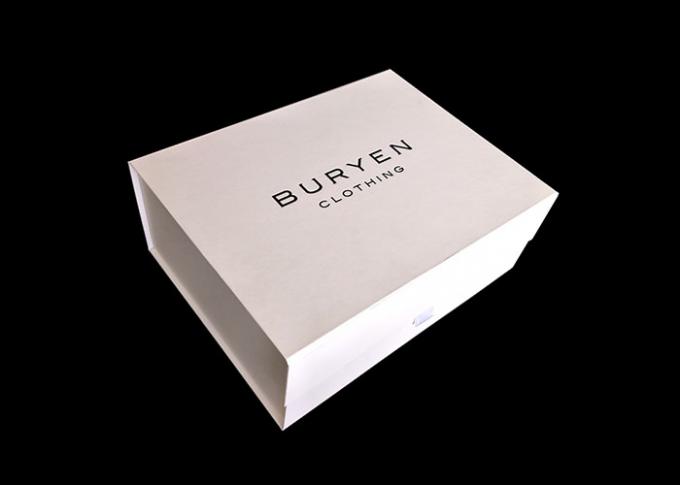 L'emballage d'habillement plient facultatif imprimé par couleur de Pantone de boîte-cadeau
