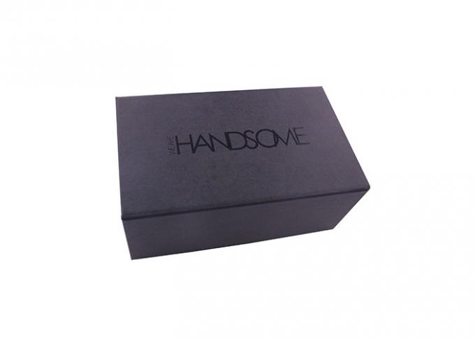 Boîte-cadeau pliables moyens Papier d'emballage de carton de noir de Matt pour l'emballage de T-shirt