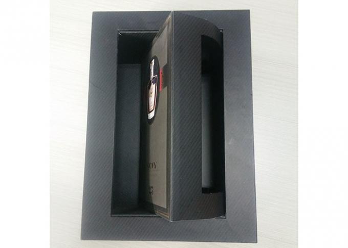 Boîte magnétique faite sur commande de fermeture de logo, vin rouge de boîte magnétique supérieure faite main de secousse