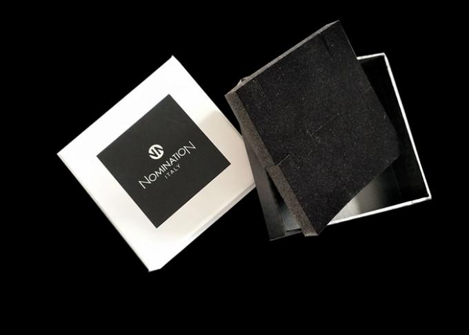 Boîte-cadeau carré pliant de carton de forme favorable à l'environnement avec le couvercle
