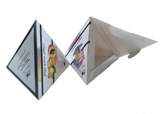 La nourriture de petit déjeuner recyclable de boîte de bon de cadeau de carton de pignon portent le modèle imprimé