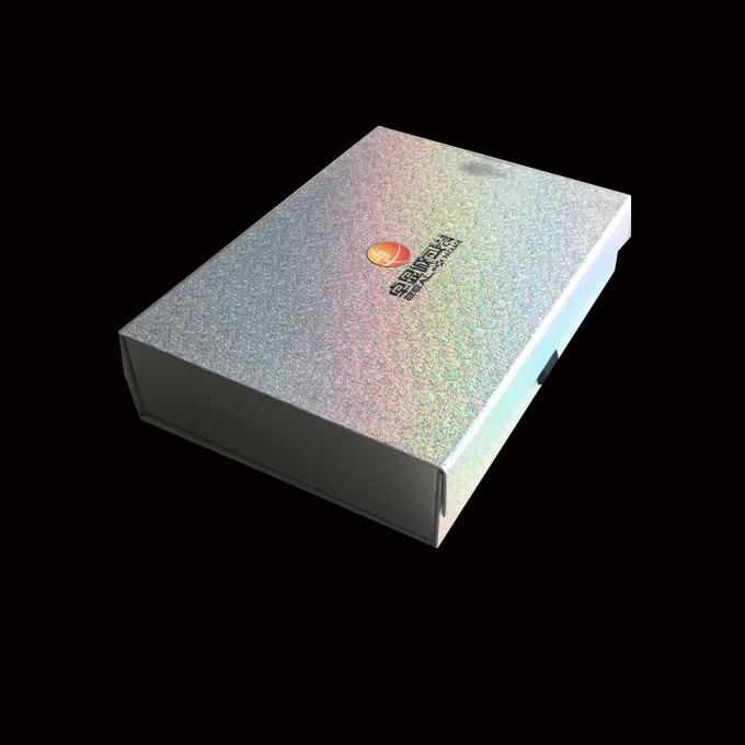 Boîte-cadeau se pliants étroits magnétiques, boîte-cadeau de carton d'insertion de mousse avec le logo fait sur commande