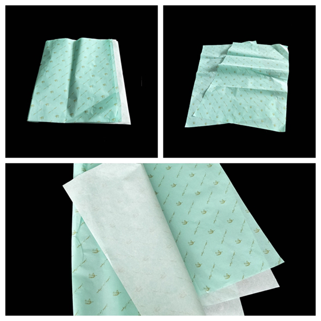 Papier de soie de soie imprimé par coutume d'enveloppe de cadeau de logo finissage de surface d'impression de 50 * de 70cm Pantone