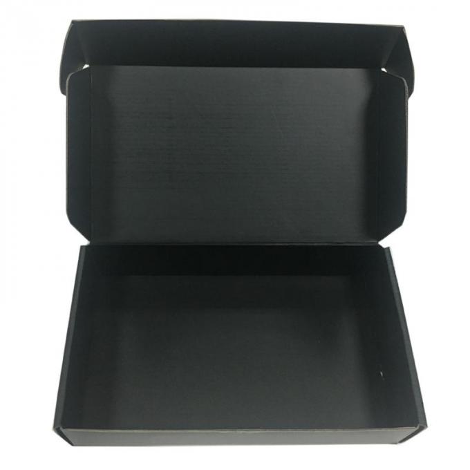 Paquet plat se pliant de logo noir de boîte-cadeau de couleur rigide de Teal sans surface de stratification