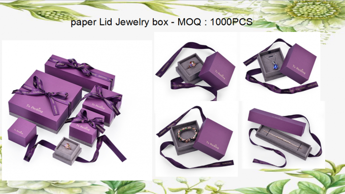 Emballage magnétique de papier fait sur commande de boucle d'oreille de carton de boîte-cadeau de dessus de secousse de bijoux