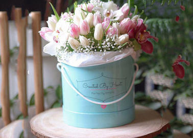 Chine Qui respecte l&#039;environnement de fantaisie de estampillage chaud de fleur de carton de boîte de Rose de bouquet rond de fleur usine