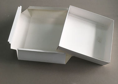 Chine Place rigide blanche de dessus de couvercle d&#039;emballage de chapeau de boîte de chèque-cadeau de carton pliante usine