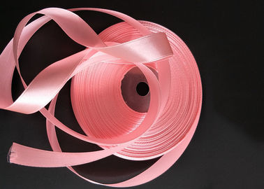 Chine Matériel recyclable extérieur doux de couleur de gros-grain en vrac rose mince de ruban usine