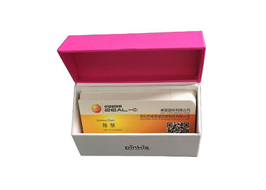 Chine Surface texturisée de empaquetage de estampillage chaude de boîte-cadeau d&#039;aimant avec la couleur rose usine