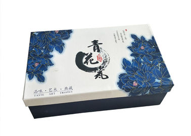 Chine Emballage coloré imprimé de couvercle et de cadeau de service à thé de style chinois de boîtes basses usine