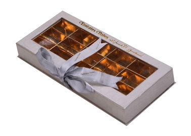 Chine Le boîte-cadeau de papier de catégorie comestible CMYK/Pantone colore l&#039;emballage de chocolat avec la fenêtre de PVC usine