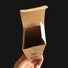 Le petit stylo en vrac de boîte de chèque-cadeau de Brown emballant Debossed de relief UV a embouti fournisseur
