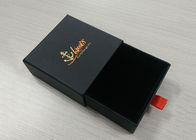 Glissement de la conception qui respecte l'environnement de mode de boîte-cadeau de papier noirs de carton fournisseur