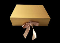 Le boîte-cadeau de papier rose et de marbre a adapté l'impression aux besoins du client, boîte-cadeau vides de relief de logo fournisseur