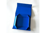 Boîte-cadeau se pliants de couleur bleu-foncé pure pour l'emballage d'habillement de vêtements fournisseur