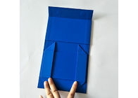 Boîte-cadeau se pliants de couleur bleu-foncé pure pour l'emballage d'habillement de vêtements fournisseur