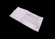 Dessus blanc qui respecte l'environnement se pliant UV de secousse de carton de boîte-cadeau de tache d'estampillage d'or fournisseur