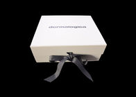 Boîtes se pliantes de ruban de carton noir de fermeture, boîte-cadeau de fantaisie blanc fournisseur