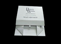 Boîte-cadeau se pliants de carton blanc, boîte-cadeau avec le couvercle pour le stockage d'extension de cheveux fournisseur