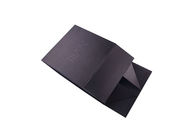 Boîte-cadeau se pliants de carton imprimés par logo UV, boîte-cadeau noirs avec des couvercles fournisseur