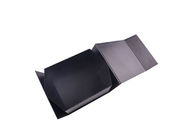 Boîte-cadeau se pliants de carton imprimés par logo UV, boîte-cadeau noirs avec des couvercles fournisseur