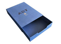 La boîte de papier coulissante bleu-clair acceptent favorable à l'environnement recyclable fait sur commande fournisseur