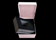Couvercle d'insertion de plateau de mousse de boîte à bijoux de couleur et métier de base formés par livre rose fournisseur