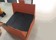 Supérieur de couleur orange de boîte formé par livre de carton imprimé avec la séparation noire fournisseur