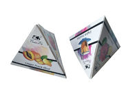 La nourriture de petit déjeuner recyclable de boîte de bon de cadeau de carton de pignon portent le modèle imprimé fournisseur