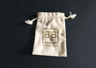 A annoncé le logo imprimé par sacs portatifs de bijoux de velours avec la stratification de couverture fournisseur