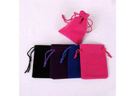 Petit de velours de style durable de cordon de sacs de coton d'aileron rose doucement coloré fournisseur