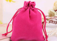 Petit de velours de style durable de cordon de sacs de coton d'aileron rose doucement coloré fournisseur