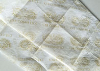 Couleur blanche douce imprimée par vêtement d'or de papier de soie de soie de cadeau de logo adaptée aux besoins du client fournisseur