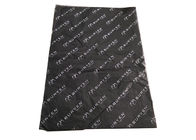 Papier de soie de soie en vrac noir, papier d'emballage de fleur commode avec le logo imprimé fournisseur