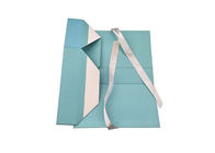 Ruban décoratif de papier bleu-clair de boîtes de rangement de carton de Teal ambiant fournisseur