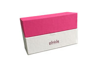 Surface texturisée de empaquetage de estampillage chaude de boîte-cadeau d'aimant avec la couleur rose fournisseur