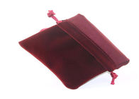 Logo rouge personnalisé d'aluminium de poche de cordon de velours pour Jewelly Packaing fournisseur