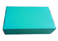 Imprimez le ruban de boîte-cadeau de papier bleu/insertion de mousse pour l'empaquetage de chaussures fournisseur