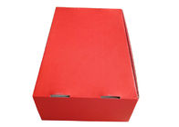 Boîte-cadeau de papier rouge de luxe, boîte ondulée d'emballage pour les chapeaux/emballage de décoration fournisseur