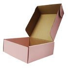 La couleur rose a imprimé des cartons d'expédition logo d'estampillage d'or de 27 x de 22 x de 6.5cm fournisseur