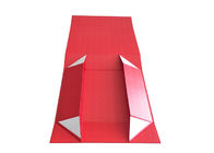 Logo chaud de noir d'aluminium de boîte-cadeau pliables magnétiques rouges pour l'empaquetage de vêtements fournisseur