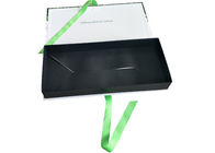 Logo UV se pliant vert réutilisé de tache faite sur commande de boîtes de présentation de carton avec le ruban fournisseur