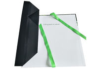 Logo UV se pliant vert réutilisé de tache faite sur commande de boîtes de présentation de carton avec le ruban fournisseur