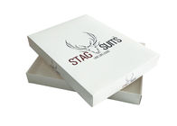 Emballage de l'habillement de chèque-cadeau de boîte des hommes mats imprimés de stratification avec la douille de papier fournisseur