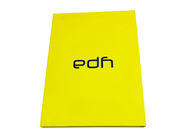Boîte-cadeau formé par livre jaune de couleur, boîtes de dessus de secousse de carton avec le crochet magnétique fournisseur