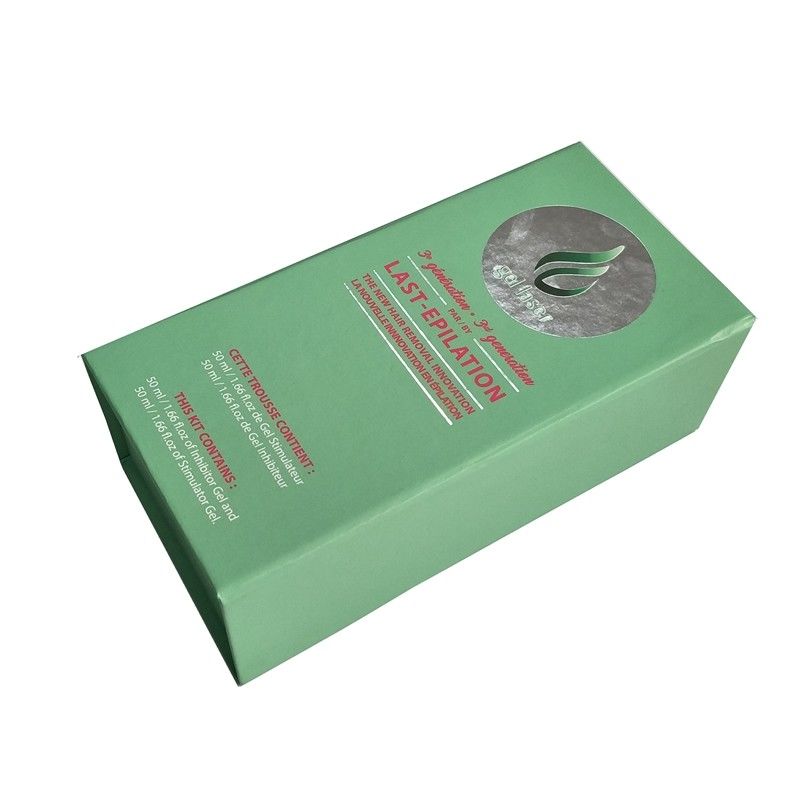Emballage rayé imprimé vert clair de bouteille de parfum de mousse de cartons d'expédition fournisseur