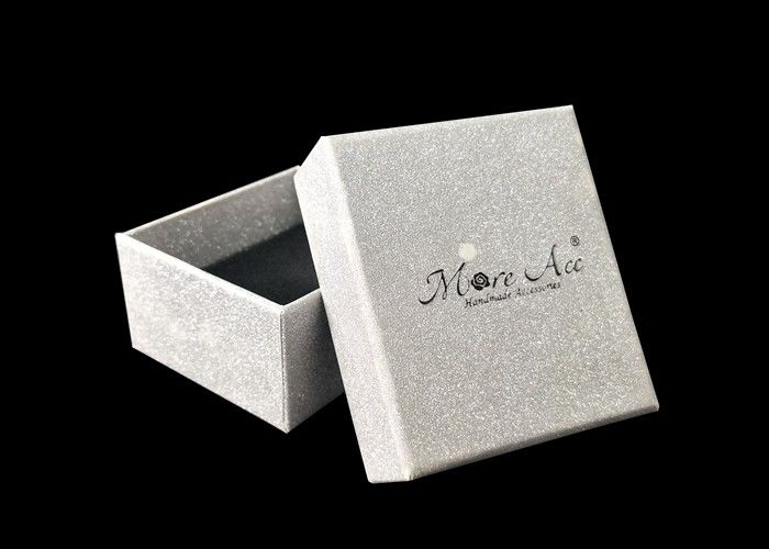 Petit emballage de cadeau de bijoux de scintillement de couvercle et d'argent de boîtes basses pour la boucle d'oreille fournisseur