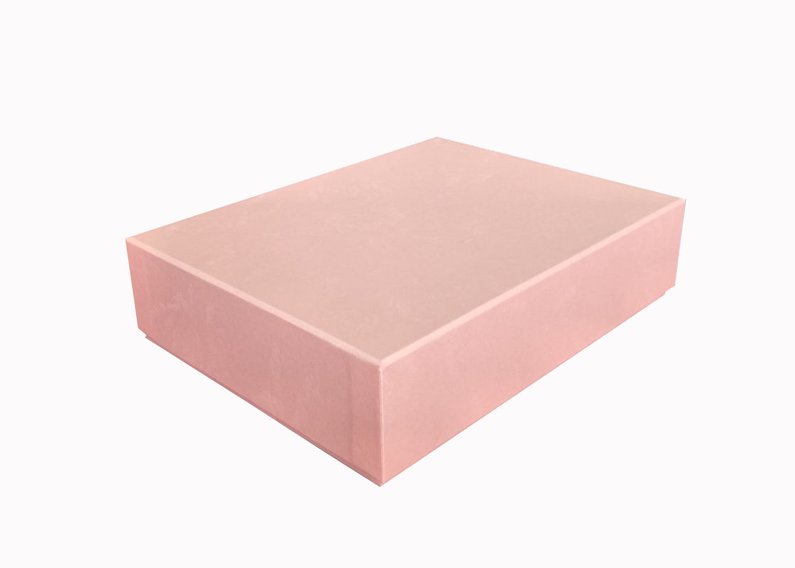 Couvercle rose élégant et boîtes basses, boîte-cadeau adaptés aux besoins du client de carton de taille pour l'album fournisseur