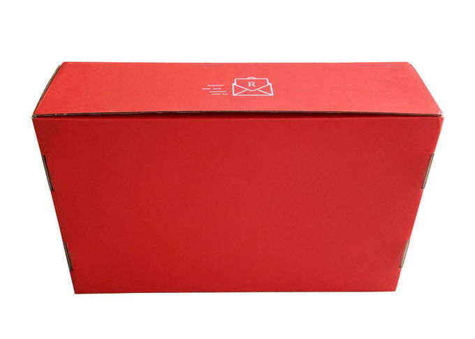 Boîte-cadeau de papier rouge de luxe, boîte ondulée d'emballage pour les chapeaux/emballage de décoration